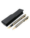 S1098,Set cadou stilou + pix + etui Cresco Classic 830026 ES, corp metalic grafit