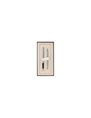 S1296,Set cadou stilou + pix Parker Jotter SS-GT 2093257, corp metalic argintiu