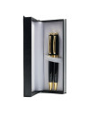S1895,Set cadou stilou + pix Cresco Symphony 850005 SY-03, corp metalic negru clips auriu