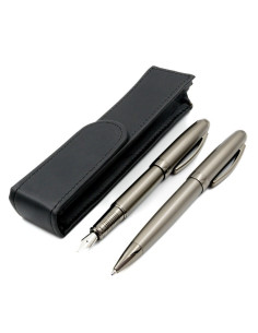 S1896,Set cadou stilou + pix + etui Cresco Symphony 850006 SY-01, corp metalic grafit