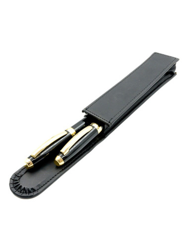 S1897,Set cadou stilou + pix + etui Cresco Symphony 850006 SY-03, corp metalic negru