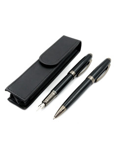 S2364,Set cadou stilou + pix + etui Cresco Symphony 850006 SY-02, corp metalic negru 2