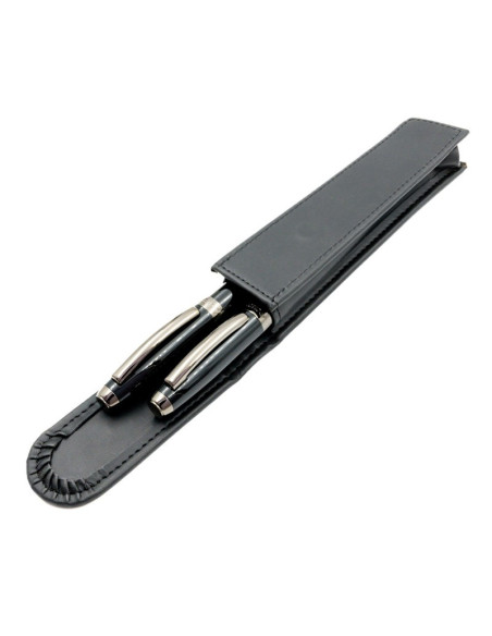 S2364,Set cadou stilou + pix + etui Cresco Symphony 850006 SY-02, corp metalic negru