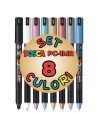 M1513,Marker UNI Posca PC-1MR, varf fin metalic, 0.7mm, set 8 culori metalizate