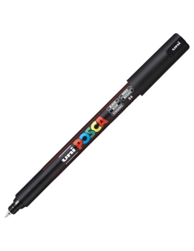 M1513,Marker UNI Posca PC-1MR, varf fin metalic, 0.7mm, set 8 culori metalizate