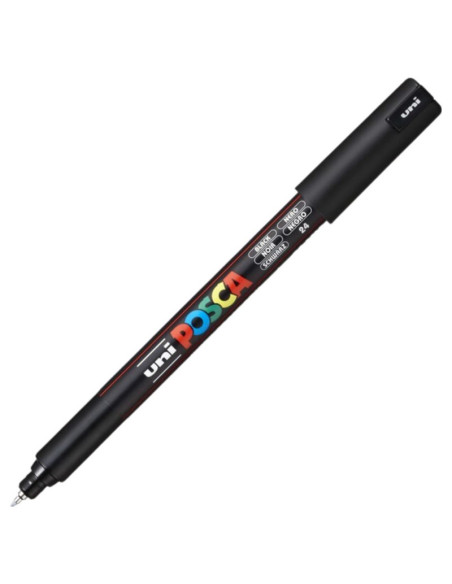 M1513,Marker UNI Posca PC-1MR, varf fin metalic, 0.7mm, set 8 culori metalizate