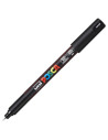 M1513,Marker UNI Posca PC-1MR, varf fin metalic, 0.7mm, set 8 culori metalizate