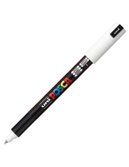 M1513,Marker UNI Posca PC-1MR, varf fin metalic, 0.7mm, set 8 culori metalizate