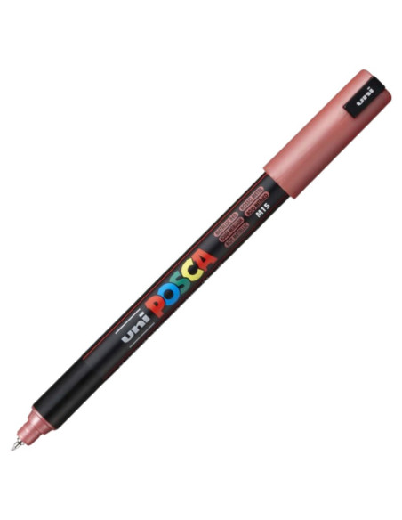 M1513,Marker UNI Posca PC-1MR, varf fin metalic, 0.7mm, set 8 culori metalizate