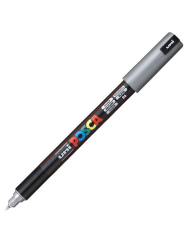 M1513,Marker UNI Posca PC-1MR, varf fin metalic, 0.7mm, set 8 culori metalizate
