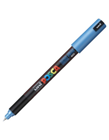 M1513,Marker UNI Posca PC-1MR, varf fin metalic, 0.7mm, set 8 culori metalizate