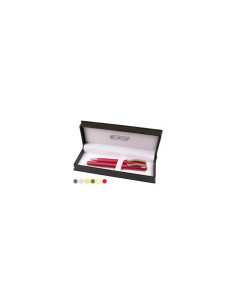 S2361,Set cadou stilou + pix Cresco Classic 830019 CL-07, corp metalic roz corai clips auriu