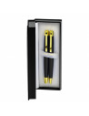 S2518,Set cadou stilou + pix CNX 8017 290035, corp metalic negru clips auriu