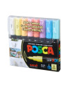 M1479,Marker UNI Posca PC-1M, varf rotund, 0.7mm, set 8 culori pastel