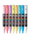 M1479,Marker UNI Posca PC-1M, varf rotund, 0.7mm, set 8 culori pastel