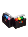 M1545,Marker UNI Posca Mop'r PCM22, varf rotund buretat, 3.0-19.0mm, set 8 culori