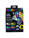 M1558,Set 8x Marker UNI Posca PC-5M, varf rotund, 1.8-2.5mm, cutie carton + saculet textil