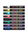 M1558,Set 8x Marker UNI Posca PC-5M, varf rotund, 1.8-2.5mm, cutie carton + saculet textil