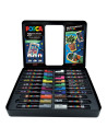 C4306,Set 20x Marker UNI Posca POP Colours, cutie metalica (6x PC-1M, 7x PC-3M, 7x PC-5M)