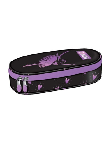 P4593,Penar neechipat St.Majewski St.Right Ballerina, 1 fermoar, 1 extensie, negru cu mov