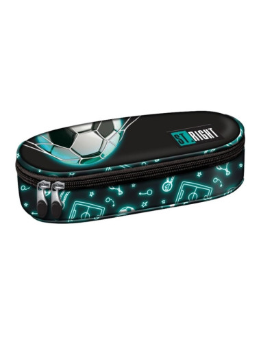 P4601,Penar neechipat St.Majewski St.Right Neon Football, 1 fermoar, 1 extensie, negru cu bleu