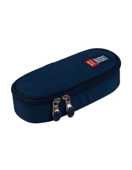 P4608,Penar neechipat St.Majewski St.Right Navy Blue, 1 fermoar, 1 extensie, bleumarin