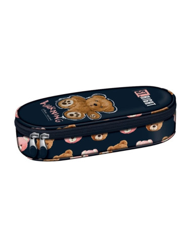 P4609,Penar neechipat St.Majewski St.Right Teddy Bear, 1 fermoar, 1 extensie, bleumarin