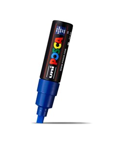 Marker UNI POSCA PC-8K, 8 mm, varf tesit, Albastru