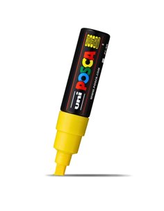 Marker UNI POSCA PC-8K, 8 mm, varf tesit, Galben