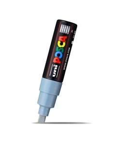 Marker UNI POSCA PC-8K, 8 mm, varf tesit, Gri
