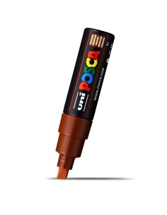 Marker UNI POSCA PC-8K, 8 mm, varf tesit, Maro