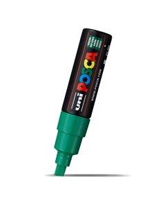 Marker UNI POSCA PC-8K, 8 mm, varf tesit, Verde
