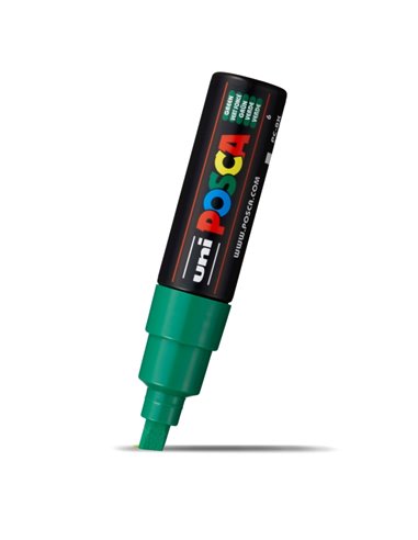 Marker UNI POSCA PC-8K, 8 mm, varf tesit, Verde