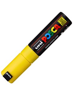 Marker UNI POSCA PC-8K, 8 mm, varf tesit, Galben 2
