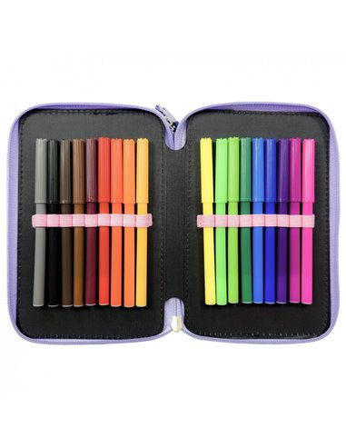 Penar echipat cu 3 fermoare Derform PWTJR15, Motiv unicorn