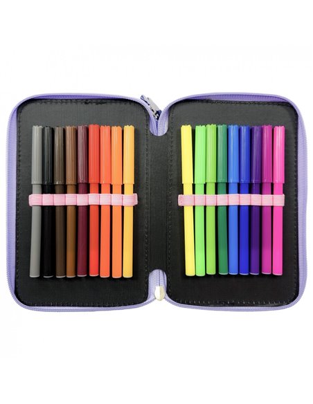 Penar echipat cu 3 fermoare Derform PWTJR15, Motiv unicorn