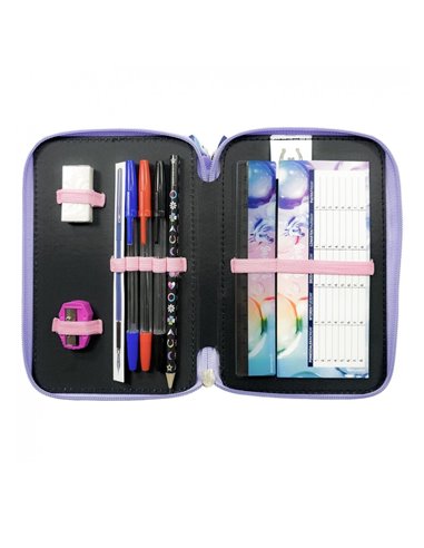 Penar echipat cu 3 fermoare Derform PWTJR15, Motiv unicorn