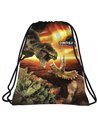 Set scoala DINOZAUR - Ghiozdan ergonomic + Sac incaltaminte, Derform
