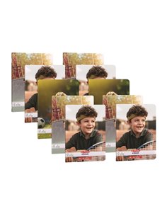 Set 10 x Caiet dictando Herlitz A5, 48 file, 70g/mp, colturi rotunjite, Motiv Sports