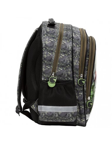 Set scoala DINOZAUR - Ghiozdan + Penar echipati + Sac incaltaminte, Derform
