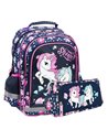 Set scoala UNICORN - Ghiozdan + Penar etui, Derform