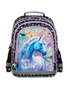 Set scoala UNICORN sclipici - Ghiozdan + Penar etui, Derform