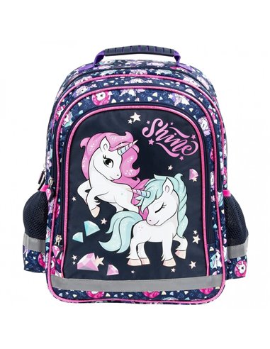 Set scoala UNICORN - Ghiozdan + Penar etui, Derform