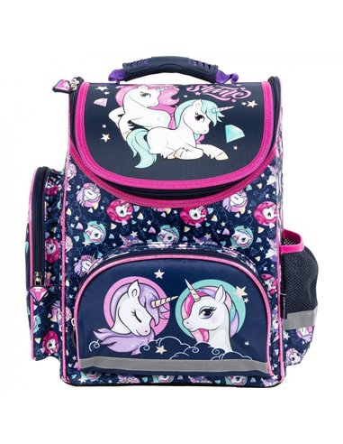 Set scoala UNICORN - Ghiozdan ergonomic + Penar etui, Derform