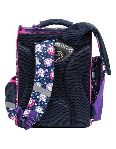 Set scoala UNICORN - Ghiozdan ergonomic + Penar etui, Derform