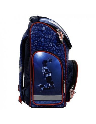 Set scoala FOOTBALL - Ghiozdan ergonomic + Penar etui, Derform