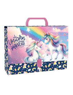 Mapa A4 cu maner Derform TRGJR16, Unicorn power