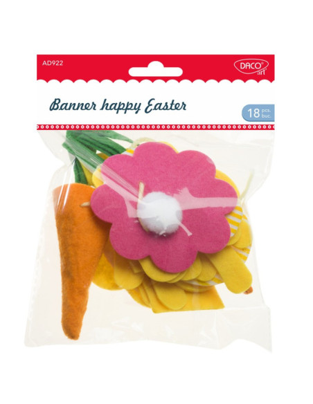 AD922,Accesorii craft - AD922 Banner Happy Easter DACO