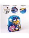 Ghiozdan gradinita design 3D Cerda G744, Motiv Sonic