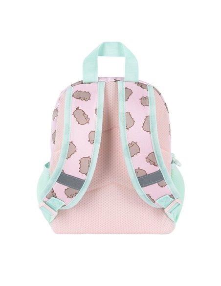 Ghiozdan gradinita St.Majewski, 30X23X12 cm, Motiv Pusheen, Roz pastel